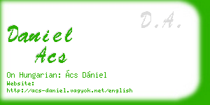 daniel acs business card